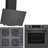 Bosch Antrasit Gri Ankastre Set HUA717BN0T-POP6C9P31O-DWK64PJ70T