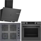 Bosch Antrasit Gri Ankastre Set HUA717BN0T-POP6C9P31O-DWK67PJ70T