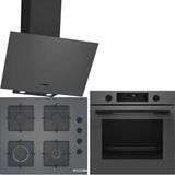 Bosch Antrasit Gri / Gri Ankastre Set HUA736EN0T-POP6C9P31O-DWK64PJ70T