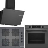 Bosch Antrasit Gri / Gri Ankastre Set HUA736EN0T-POP6C9P31O-DWK66PJ70T