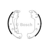 Bosch Arka Fren Balatası Pabuç Doblo Albea 1.2 1.3 1.4 1.6 1.9D Jtd