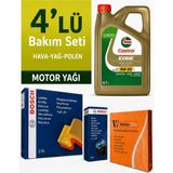 Bosch Audi A4 40 Dizel Filtre Bakım Seti-Castrol Edge 5W30 4lt (2015-2021) 4 Lü