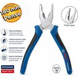 Bosch B431 Kombine Pense 180 mm Pense Ergonomik Saplı Profesyonel Pense