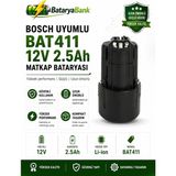 Bosch BAT411 Uyumlu Matkap Bataryası 12V 2.5AH Li-Ion - Bataryabank