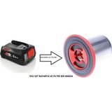 Bosch Batarya-Akü 18V *3.0 Ah Unlimited Şarjı Süpürge Için ve Bosch Unlimited Seri 6-7 Şarjı Süpürge Filitresi - 1 Adet