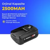 Bosch Bcs71hyg3 Unlimited 7 Beyaz 2500 Mah 18.0V Dikey Süpürge Batarya