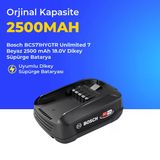 Bosch Bcs71hygtr Unlimited 7 Beyaz 2500 Mah 18.0V Dikey Süpürge Batarya