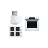 Bosch Beyaz 3 Lü Ankastre Set 298 ( Hbf512bw1t - Pop6c2p31o - Dwk63pj20t )