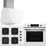 Bosch Beyaz 3 Lü Ankastre Set 487 ( HUA736EV0T - POP6C2P31O - DWK63PJ20T ) - Buhar Destekli -