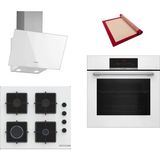 Bosch Beyaz 3 Lü Ankastre Set 590 (Hbj559ew6t - Pop6c2p31o - Dwk63pj20t)