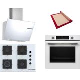 Bosch Beyaz 3 Lü Ankastre Set ( Hua717bv0t - Pop7c2p31o - Dwk66pj20t)
