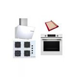 Bosch Beyaz 3 Lü Ankastre Set (Hua736ev0t-Pop7c2p30o-Dwk66pj20t) Buhar Destekli - Pişirme Matı İle