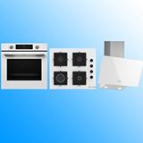 Bosch Beyaz 3'lü Ankastre Set ( Hua717bv0t-pop6c2p30o-dwk63pj20t )