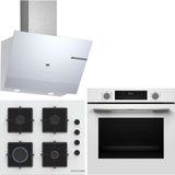 Bosch Beyaz Ankastre Set HUA717BV0T-POP6C2P31O-DWK67PJ20T