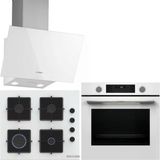 Bosch Beyaz Ankastre Set HUA736EV0T-POP6C2P31O-DWK63PJ20T