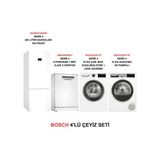 Bosch Beyaz Eşya Seti Kgn55cwe0n - Sms4ıkw62t - Wga25202tr - Wqg25201tr Beyaz Renkli 4'Lü Set