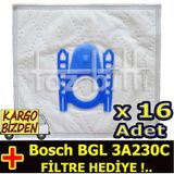 Bosch BGL 3A230C Toz 16 Adet Süpürge Torbası