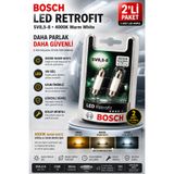 Bosch C5W LED Retrofit 35mm 4000K Warm White İç Aydınlatma Plaka Ampulü 2'li Paket