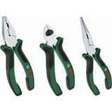 Bosch Çeşitli Çelik Pense Seti 3 Parça Kargaburun, Yan Keski, Pense - Seçenek 1 - Antrasit