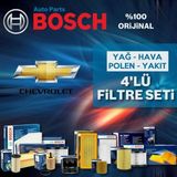 Bosch Chevrolet Aveo 1.2 Benzin Filtre Bakım Seti 2006-2012 4np