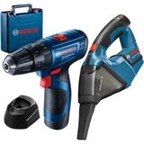 Bosch Çift Akülü Darbeli Delme ve Vidalama Seti ile Temizlik Süpürgesi - Seçenek 1