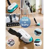 Bosch Çift Batarya Prohygienic Dikey Süpürge - Islak & Kuru Temizlik, Güçlü Emiş, Hafif Tasarım ve Uzun Pil Ömrü ile Üstün Performans - Beyaz
