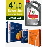 Bosch Citroen C3 1.2 Benzinli Filtre Bakım Seti-Castrol Gtx 5W30 5lt (2016-2023) 4 Lü