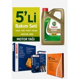 Bosch Citroen C3 1.4 Dizel Filtre Bakım Seti-Castrol Edge 5W30 4lt (2003-2010) 5 Li