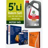 Bosch Citroen C3 1.4 Dizel Filtre Bakım Seti-Castrol Gtx 5W30 5lt (2010-2015) 5 Li