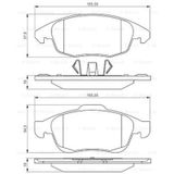 Bosch Citroen DS4 1.6 THP 2011-2013 Ön Fren Balatası
