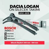 Bosch Dacia Logan 2 Mart 2015-2020 Uyumlu Ön Silecek Takımı | Aeroeco Serisi | 2'li Set |