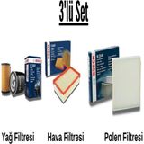Bosch Dacia Sandero 1.6 Benzinli 2009-2012 3'lü Filtre Bakım Seti
