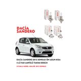 Bosch Dacia Sandero 2015 Sonrası Uyumlu Ön Uzun-kısa 4 Lü Far Ampülü Takımı