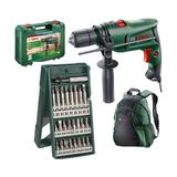 Bosch Darbeli Matkap Easyimpact 600 600 W Güç + Anahtarsız Mandren Özellikli 25 Parça Vidalama Seti