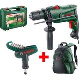 Bosch Darbeli Matkap Easyimpact 600 + Bosch 10 Parçalı Cep Tornavida Seti Hediye