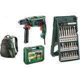 Bosch Darbeli Matkap Seti 570 W + Vidalama Ucu ve Sırt Çantası - Seçenek 1