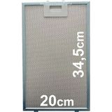 Bosch Davlumbaz Alüminyum Yağ Filtresi 20x34.5 cm Aspiratör Filtre