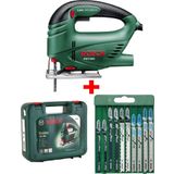 Bosch Dekupaj Testere Makinesı Dekopaj Testere + Bosch 10 Parça Metal Ahşap Karışık Testere Bıçağı