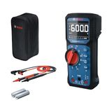 Bosch Dijital Multimetre Gdm 600-15 Professional | True Rms, Ters Lcd, Frekansı/sürek/direnç/kapasiteyi Ölçer, Min/maks/ortalama, Ölçüm Hatları Ms 90 - 0- Koyu Mavi