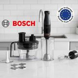 Bosch Dilimleyici ve Rende 4 Bıçaklı 1000W Güç Paslanmaz Çelik Doğrayıcı ve Mikser Fonksiyonlu Mutfak Robotu Hava Soğutmalı Motor El Blender Seti MSM4B674 - Siyah