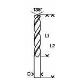 Bosch DIN338 HSS-G 12 mm Metal Matkap Ucu
