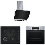Bosch DWK065G60T - POP6C6P30O - HBF534ES0T Inox 3'lü Ankastre Set