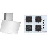 Bosch DWK64PJ20T - POP7C2P30O Beyaz 2'li Ankastre Set