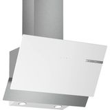 Bosch DWK65AD20R 60cm Eğimli Duvar Tipi Beyaz Cam Davlumbaz Yüksek Emiş Gücü
