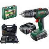 Bosch EasyImpact 18V-40 Akülü Darbeli Vidalama Matkap 2 x 2.0 Ah Li-on Akü ile 103 Parça Set
