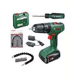 BOSCH Easyımpact 18V-40 Akülü Vidalama (TEK) Batarya, 10 Lu Esnek Bükülür Vidalama Seti ve Tornavida