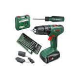 Bosch Easyımpact 18V-40 Akülü Vidalama (TEK) Batarya 2 Ah ,15 Parça Vidalama Ucu ve Tornavida