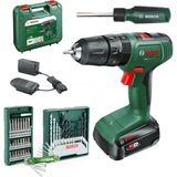 Bosch Easyımpact 18V-40 Akülü Vidalama (Tek) Batarya 2 Ah, Bosch 41 Parça Allen Takımı ve Tornavida
