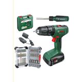 Bosch Easyımpact 18V-40 Akülü Vidalama (Tek) Batarya 2 Ah,bosch Professional 43 Parça Vidalama Ucu Seti ve Tornavida