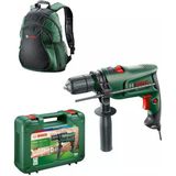 Bosch Easyımpact 600 Darbeli Matkap - 0603133000 + Bosch Yeşil Sırt Çantası
